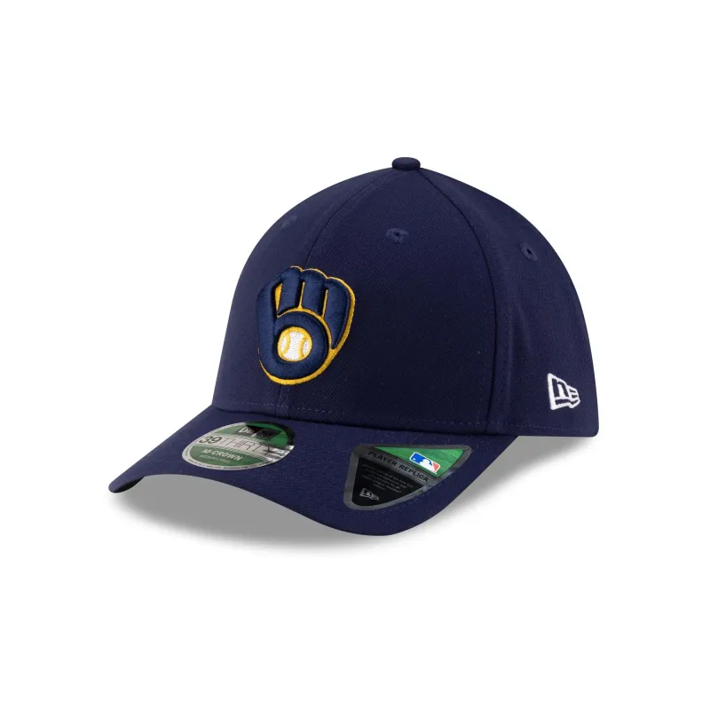 Milwaukee Brewers Player Replica 39THIRTY M-Crown Stretch Fit Hat sold by New Era