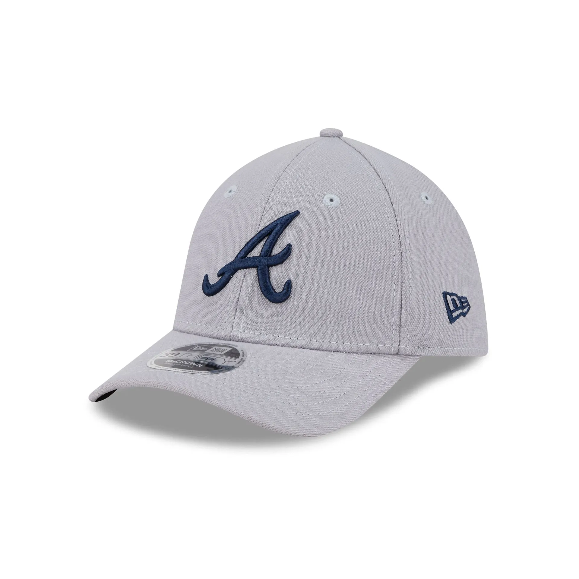 Atlanta Braves Gray 39THIRTY M-Crown Stretch Fit Hat sold by New Era