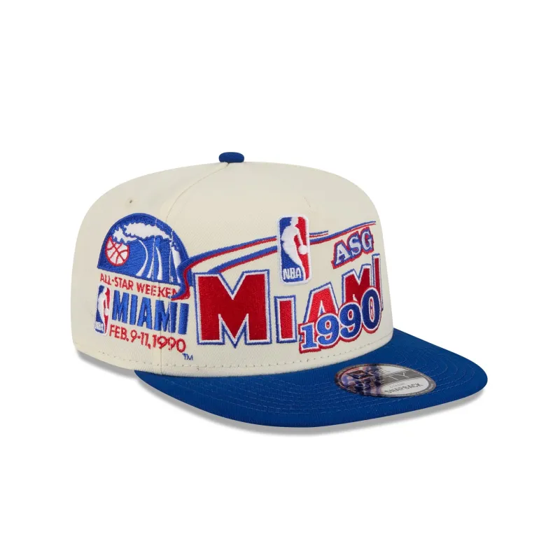 Miami Heat Hardwood Classics 1990 All-Star Game 9FIFTY A-Frame Snapback Hat made by New Era