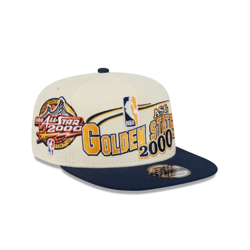 Golden State Warriors Hardwood Classics 2000 All-Star Game 9FIFTY A-Frame Snapback Hat sold by New Era