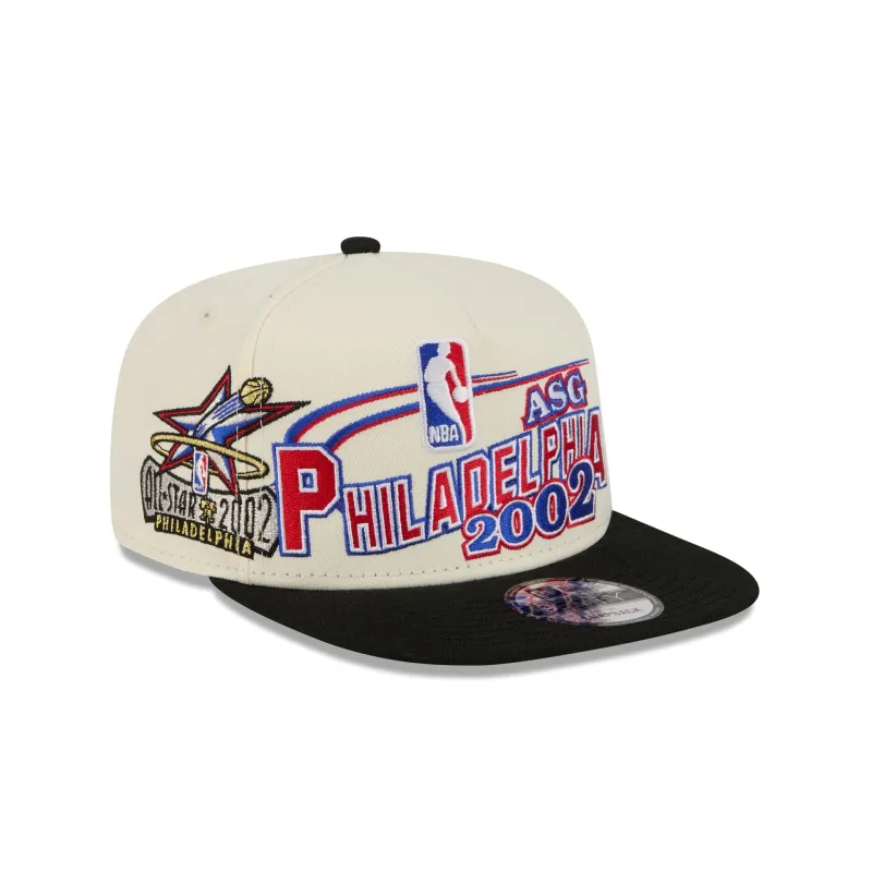 Philadelphia 76ers Hardwood Classics 2002 All-Star Game 9FIFTY A-Frame Snapback Hat made by New Era