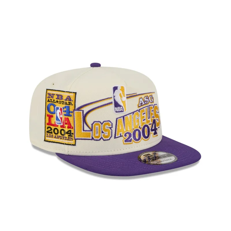 Los Angeles Lakers Hardwood Classics 2004 All-Star Game 9FIFTY A-Frame Snapback Hat sold by New Era