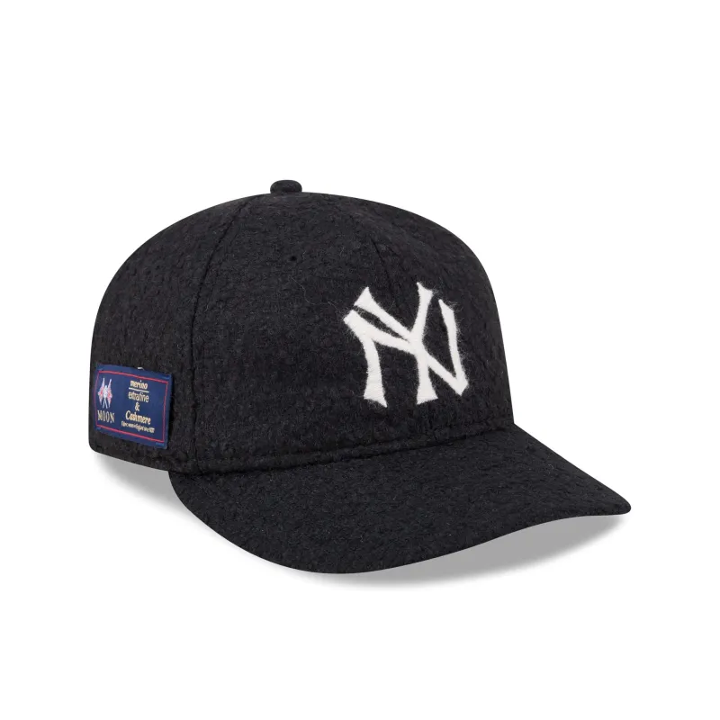 New York Yankees Navy Merino & Cashmere Moon Retro Crown 9FIFTY Adjustable Hat sold by New Era