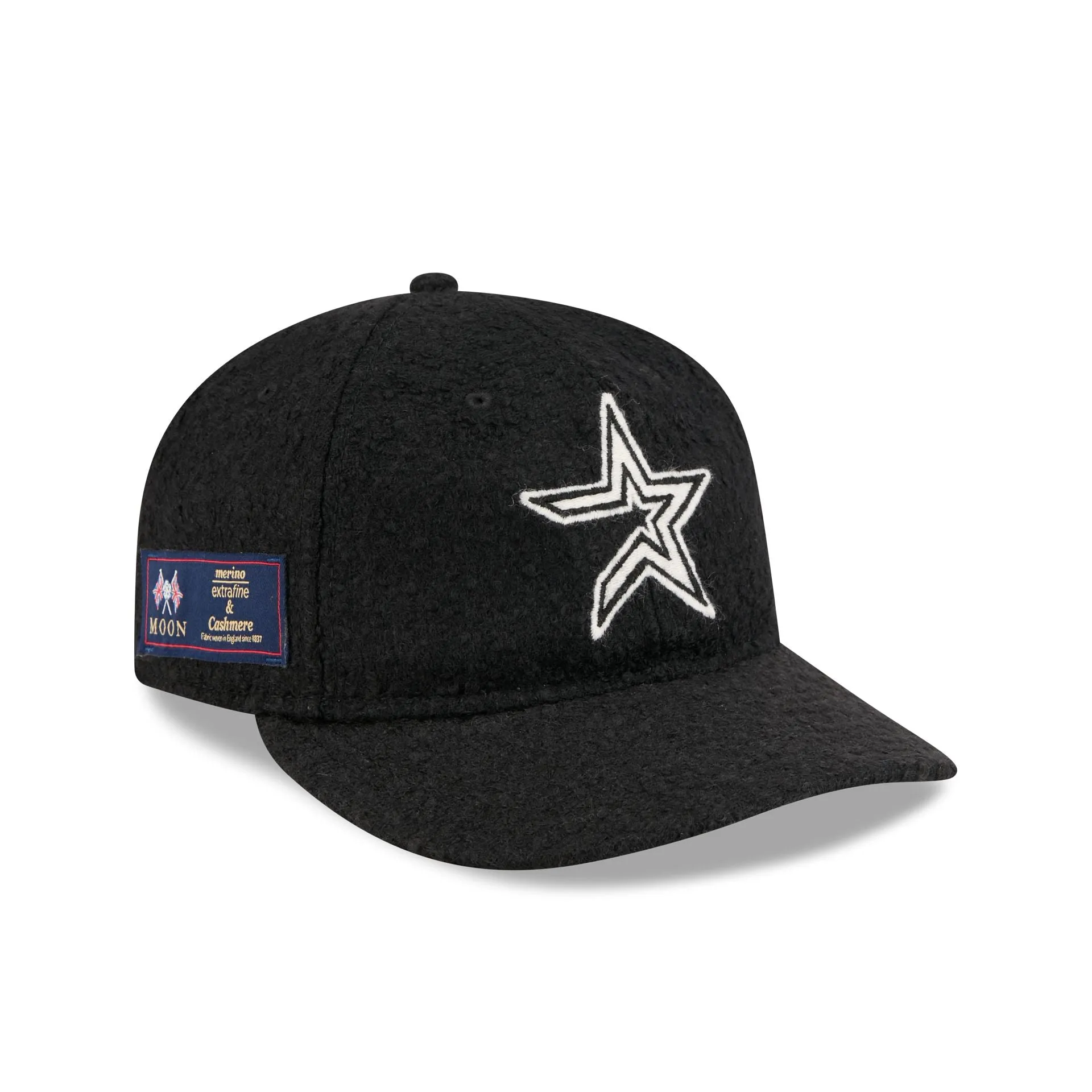 Houston Astros Navy Merino & Cashmere Moon Retro Crown 9FIFTY Adjustable Hat sold by New Era