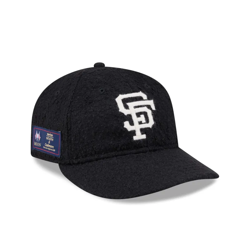San Francisco Giants Navy Merino & Cashmere Moon Retro Crown 9FIFTY Adjustable Hat sold by New Era