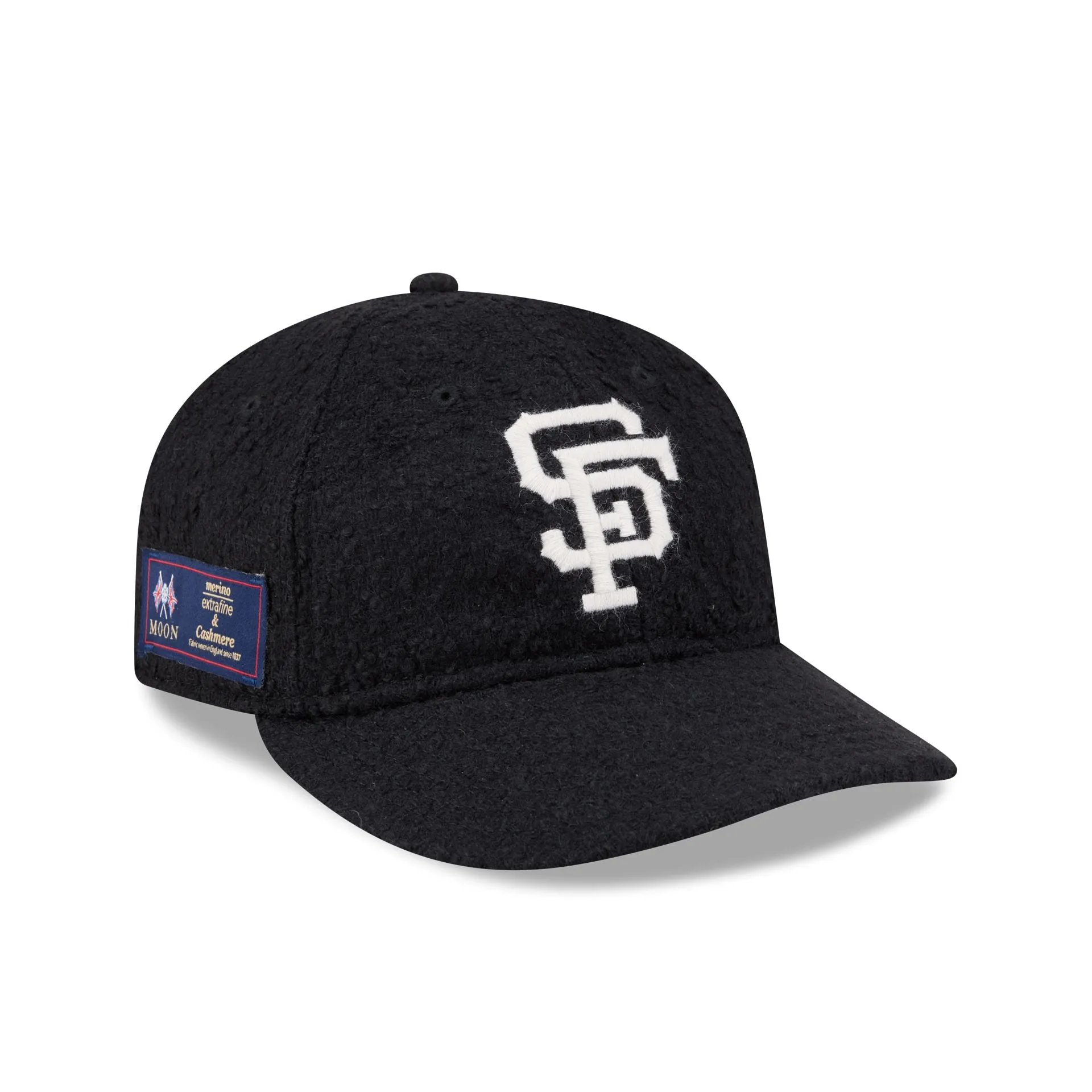 San Francisco Giants Navy Merino & Cashmere Moon Retro Crown 9FIFTY Adjustable Hat sold by New Era