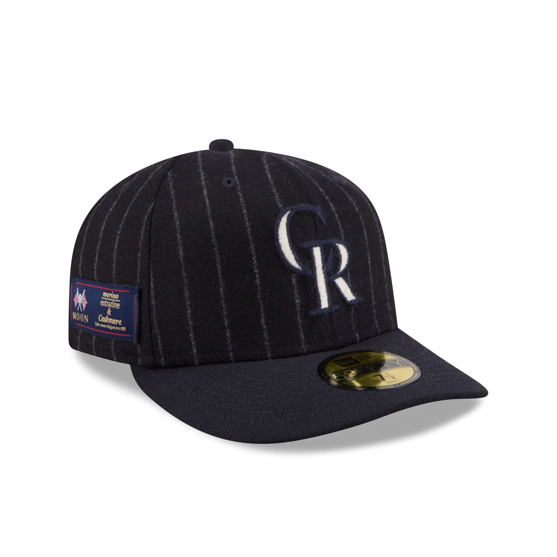 Colorado Rockies Pinstripe Merino & Cashmere Moon 59FIFTY Fitted Hat sold by New Era