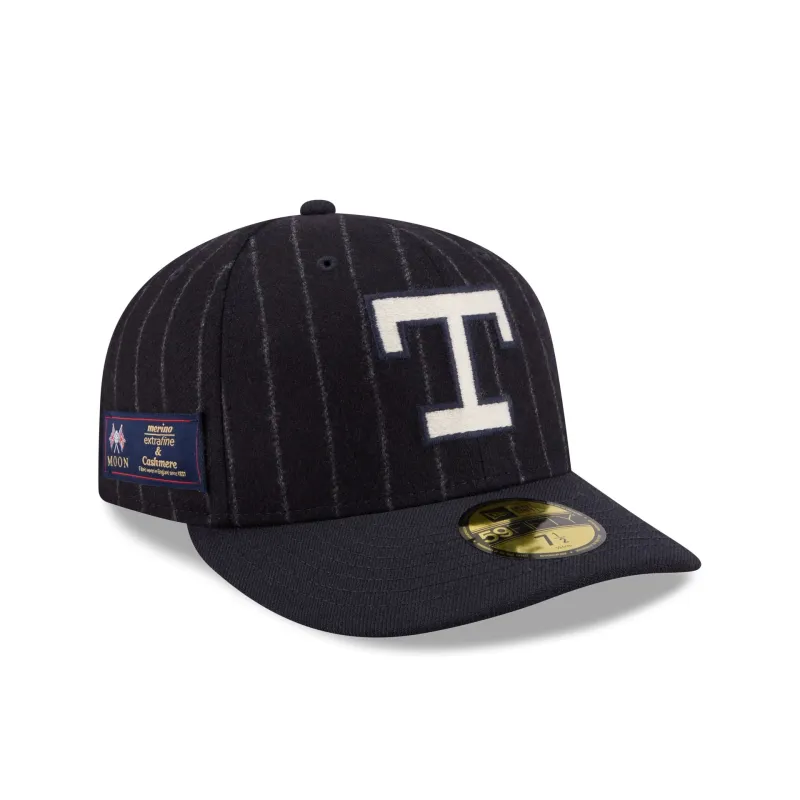 Texas Rangers Pinstripe Merino & Cashmere Moon 59FIFTY Fitted Hat sold by New Era