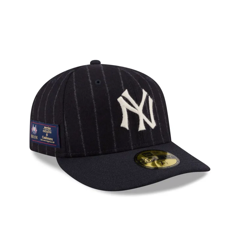 New York Yankees Pinstripe Merino & Cashmere Moon 59FIFTY Fitted Hat sold by New Era