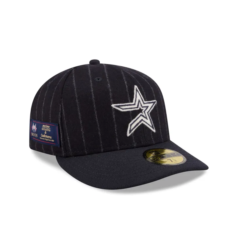 Houston Astros Pinstripe Merino & Cashmere Moon 59FIFTY Fitted Hat sold by New Era