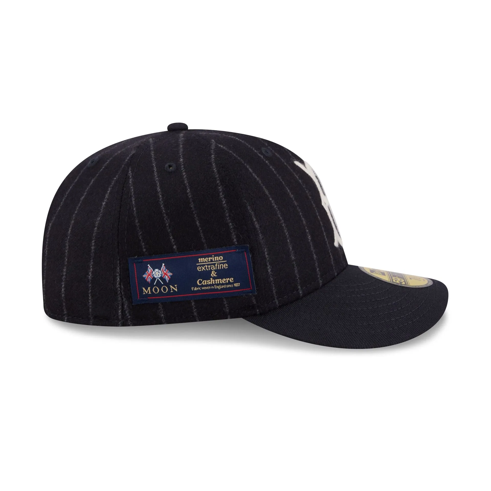 Brooklyn Dodgers Pinstripe Merino & Cashmere Moon 59FIFTY Fitted Hat sold by New Era product image thumbnail 4