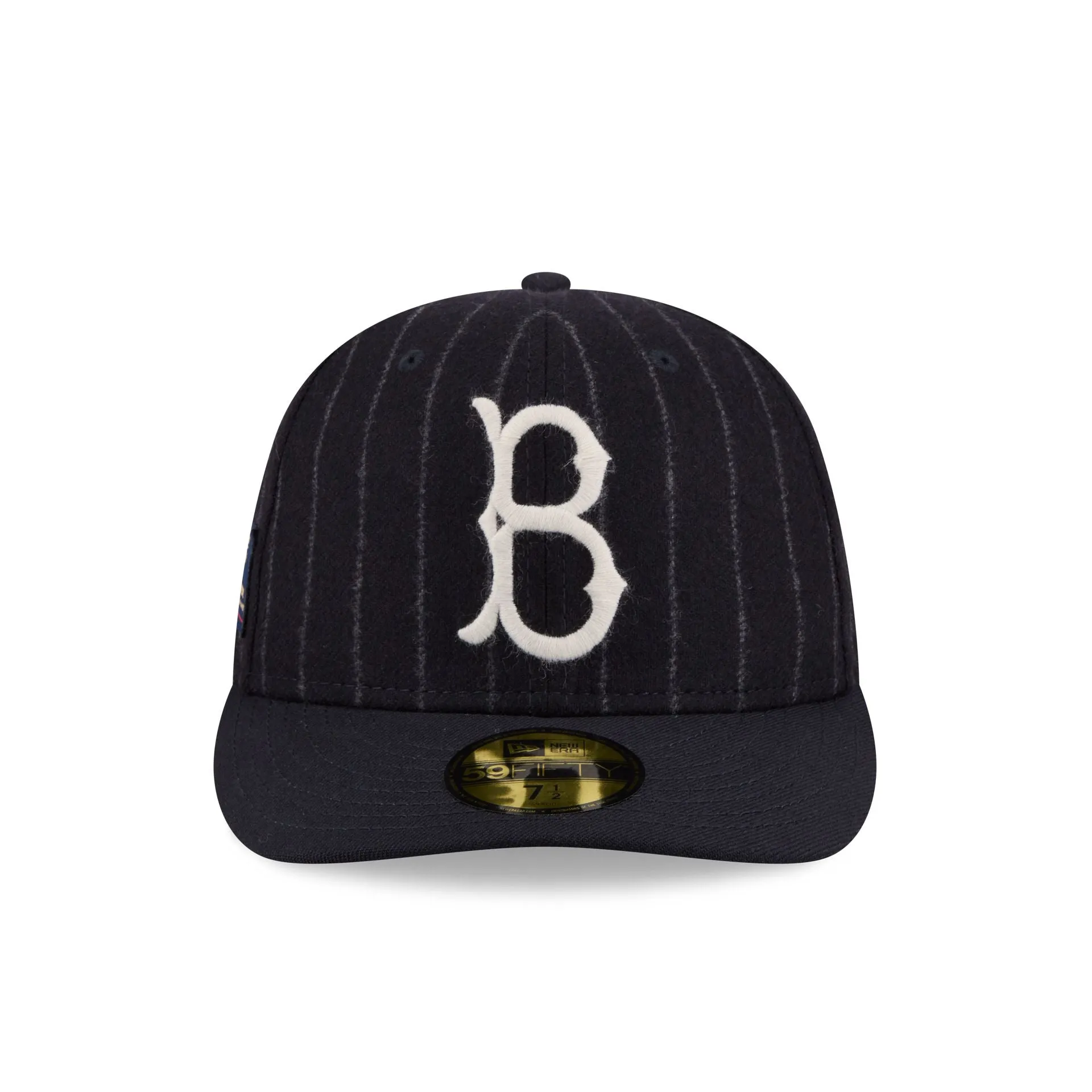Brooklyn Dodgers Pinstripe Merino & Cashmere Moon 59FIFTY Fitted Hat sold by New Era product image thumbnail 2