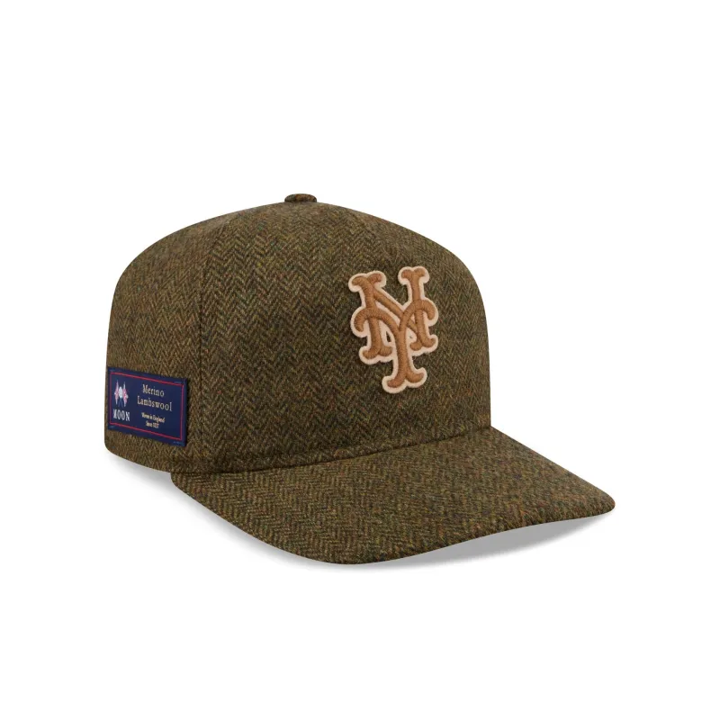 New York Mets Olive Merino Lambswool Moon 19TWENTY Adjustable Hat sold by New Era