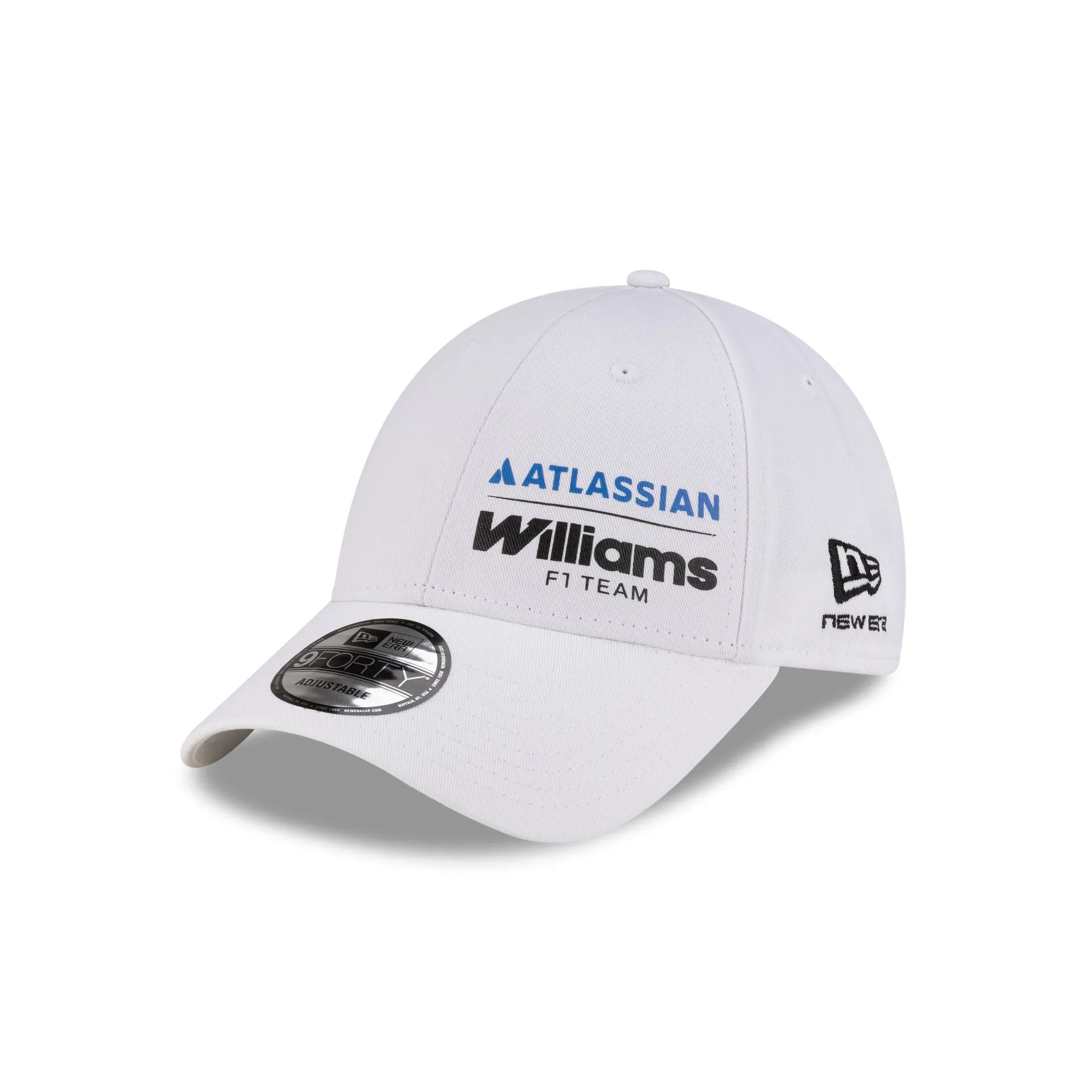 Atlassian Williams F1 Team Essential White 9FORTY Adjustable Hat sold by New Era
