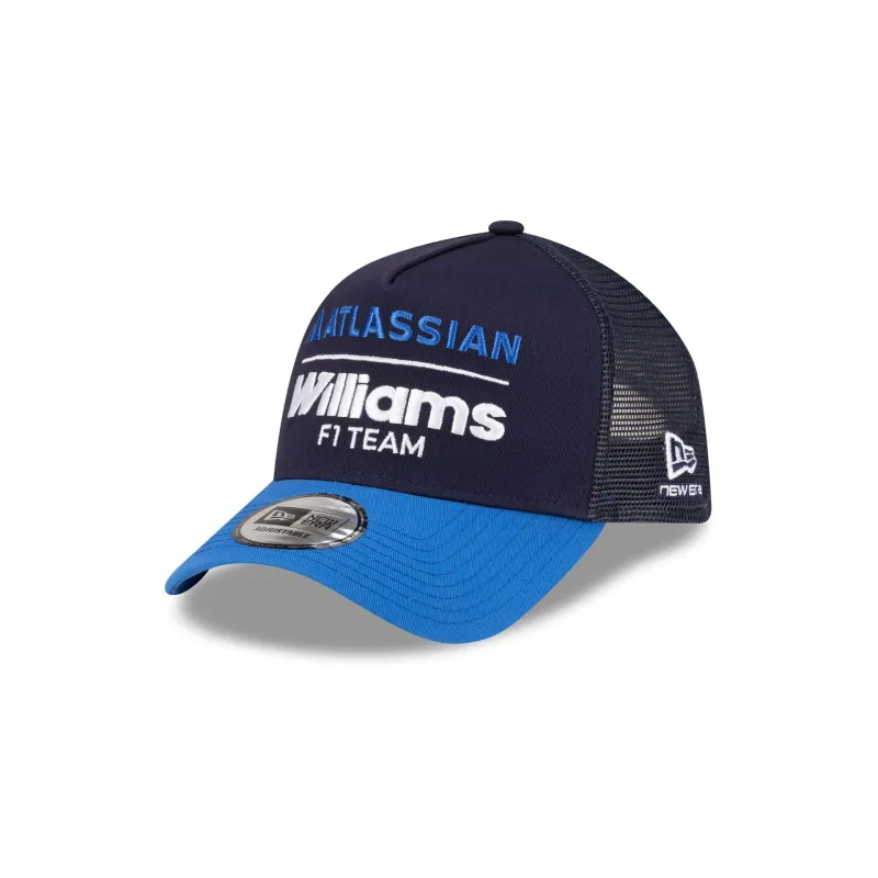Atlassian Williams F1 Team Essential 9FORTY A-Frame Trucker Hat made by New Era
