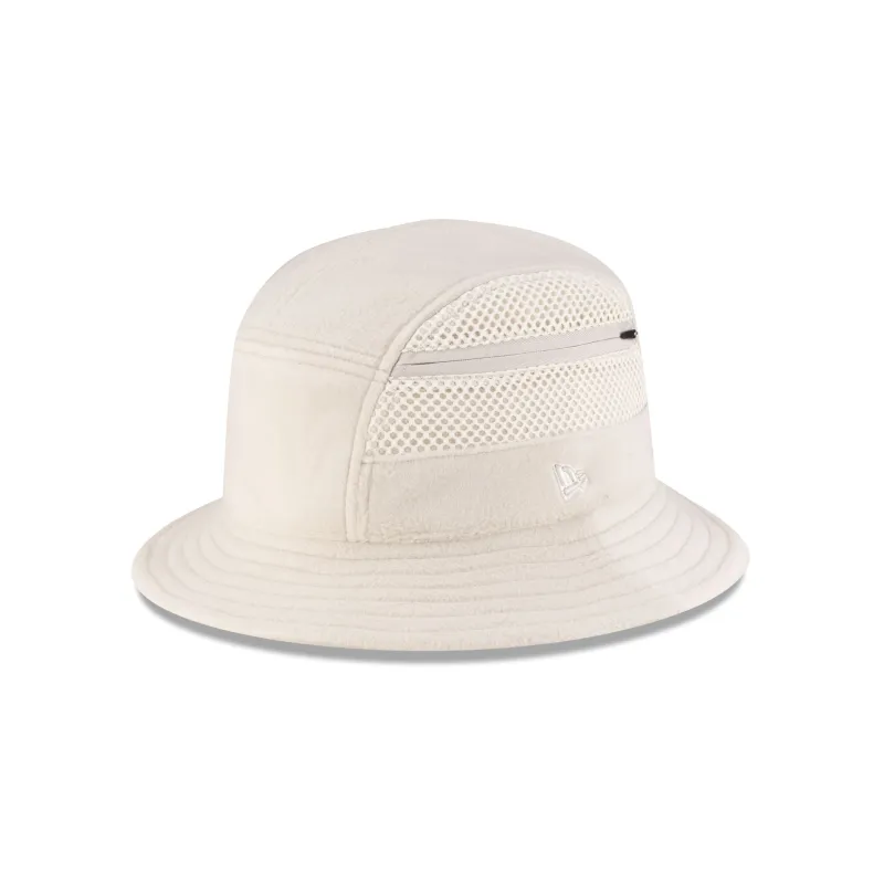New Era Branded Vintage Stone Polartec Explorer Bucket Hat sold by New Era