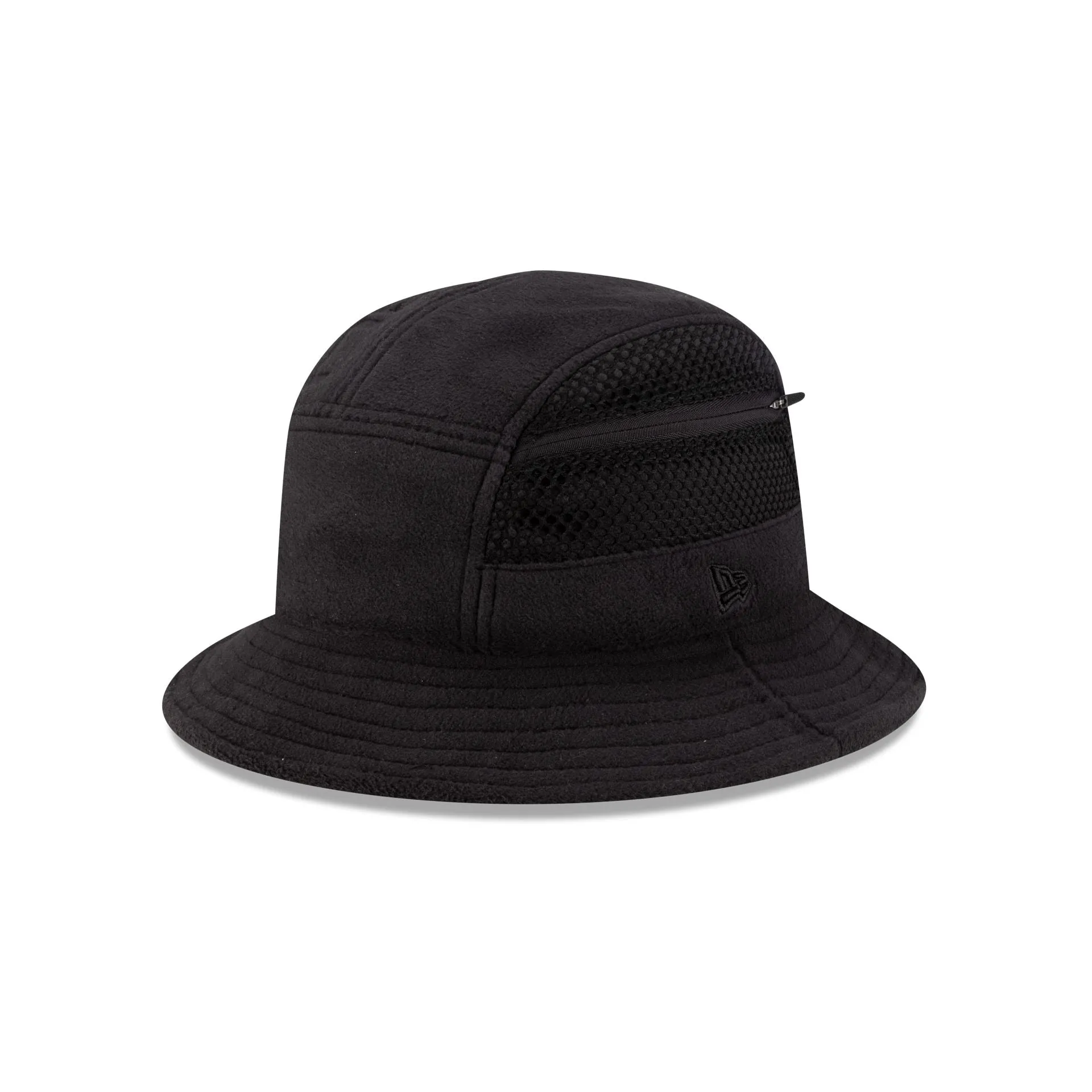 New Era Branded Black Polartec Explorer Bucket Hat sold by New Era