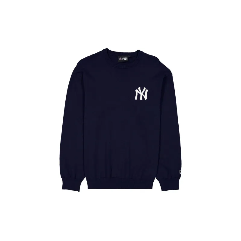 New York Yankees Navy Track Crewneck sold by New Era