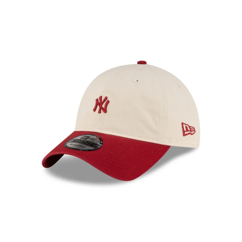 New York Yankees Mini Logo Red 9TWENTY Adjustable Hat sold by New Era