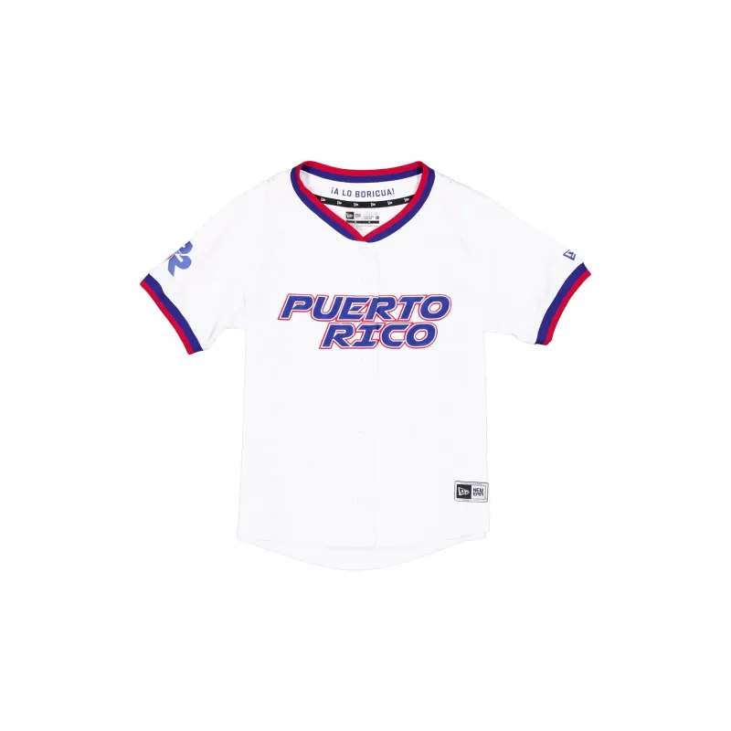Puerto Rico Home Women's White Jersey sold by New Era