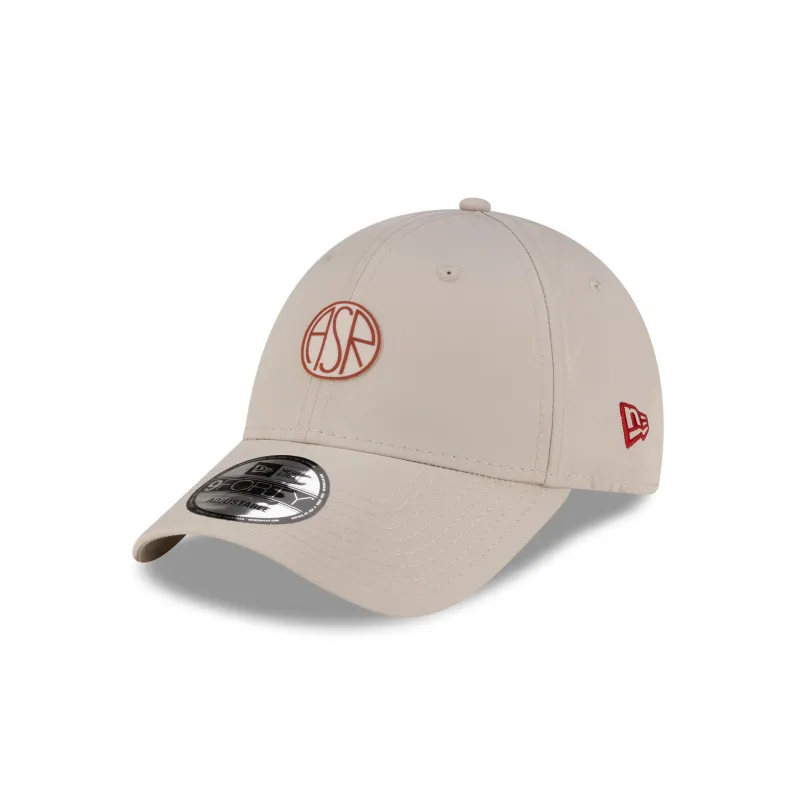 AS Roma Streetwear Light Beige 9FORTY Adjustable Hat made by New Era
