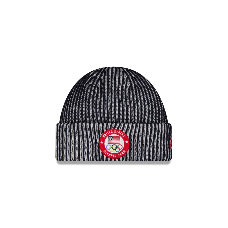 Team USA Winter Olympics Cuff Knit Beanie Hat sold by New Era