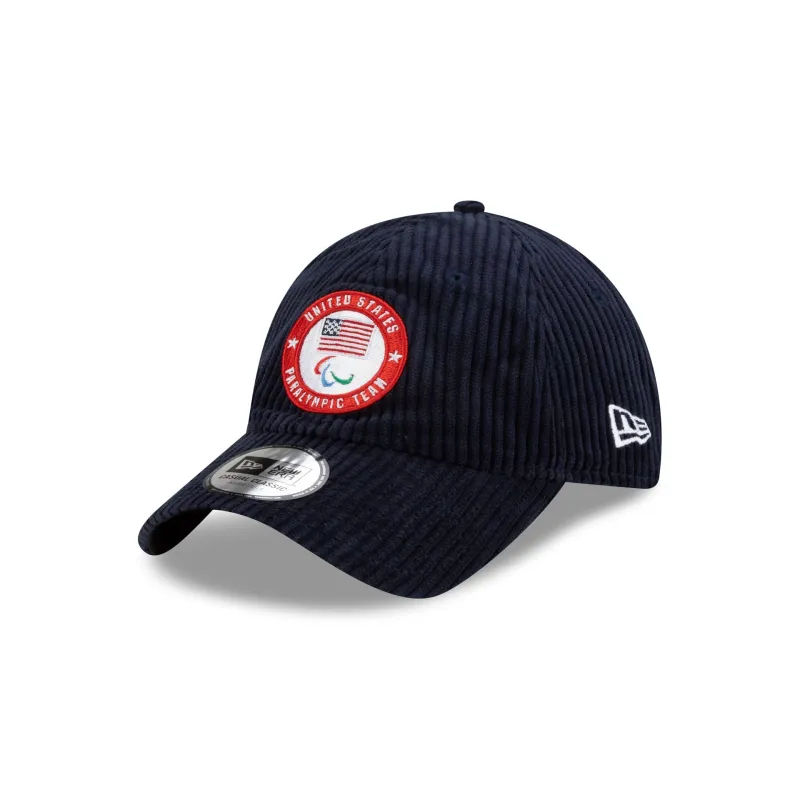 Team USA Winter Paralympics Corduroy Casual Classic Adjustable Hat sold by New Era