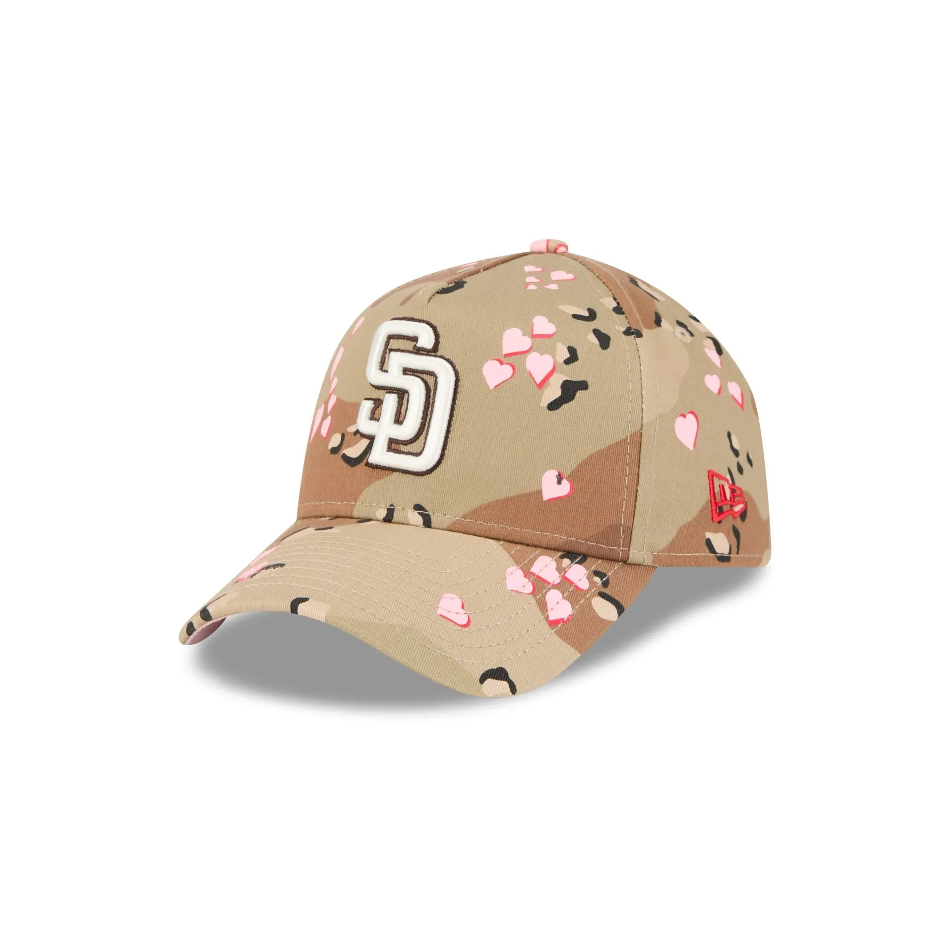 San Diego Padres Camo Hearts 9FORTY A-Frame Snapback Hat sold by New Era
