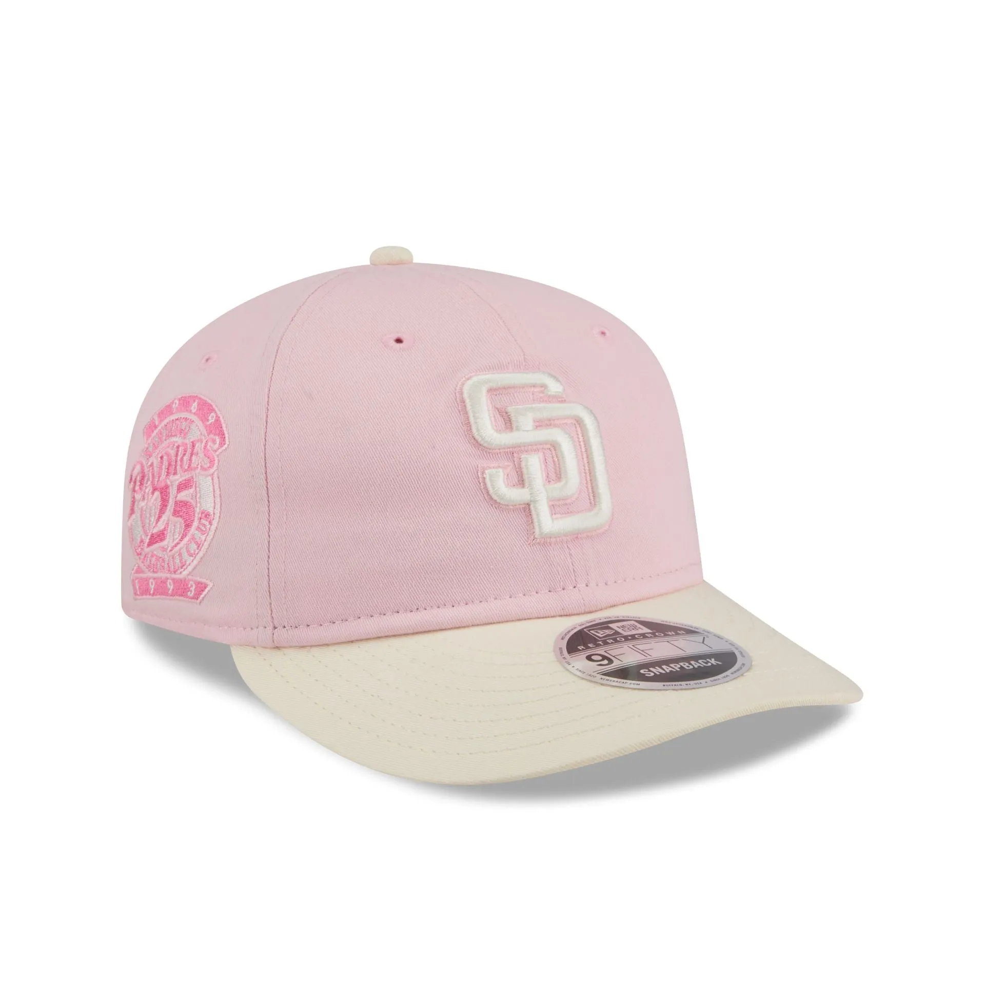 San Diego Padres Light Pink 9FIFTY Snapback Hat sold by New Era