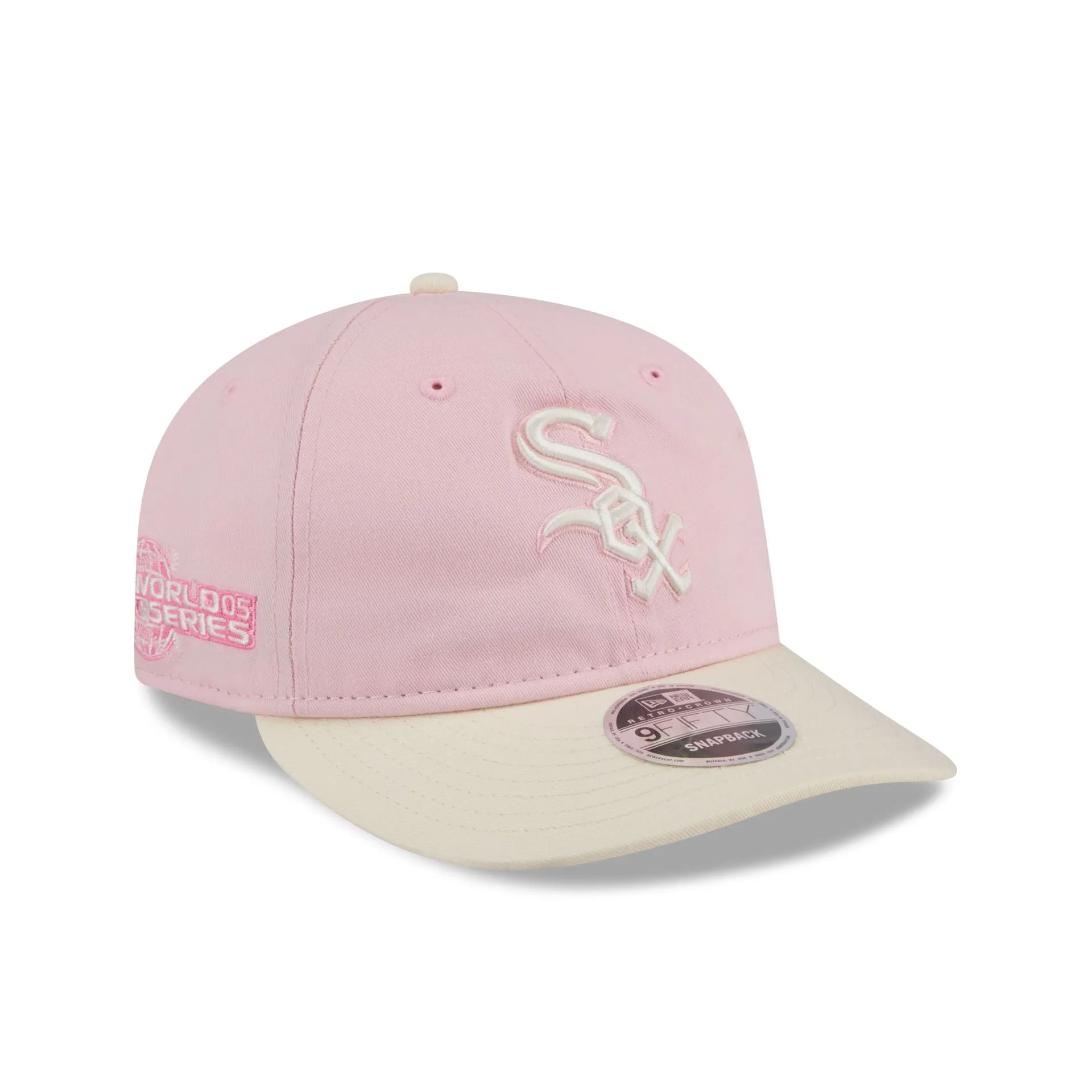Chicago White Sox Light Pink Retro Crown 9FIFTY Snapback Hat sold by New Era