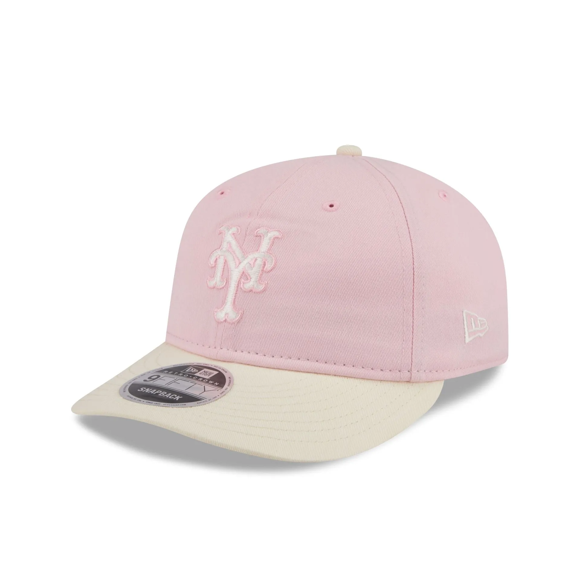 New York Mets Light Pink Retro Crown 9FIFTY Snapback Hat sold by New Era product image thumbnail 3
