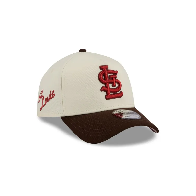 St. Louis Cardinals City Script 9FORTY A-Frame Snapback Hat sold by New Era
