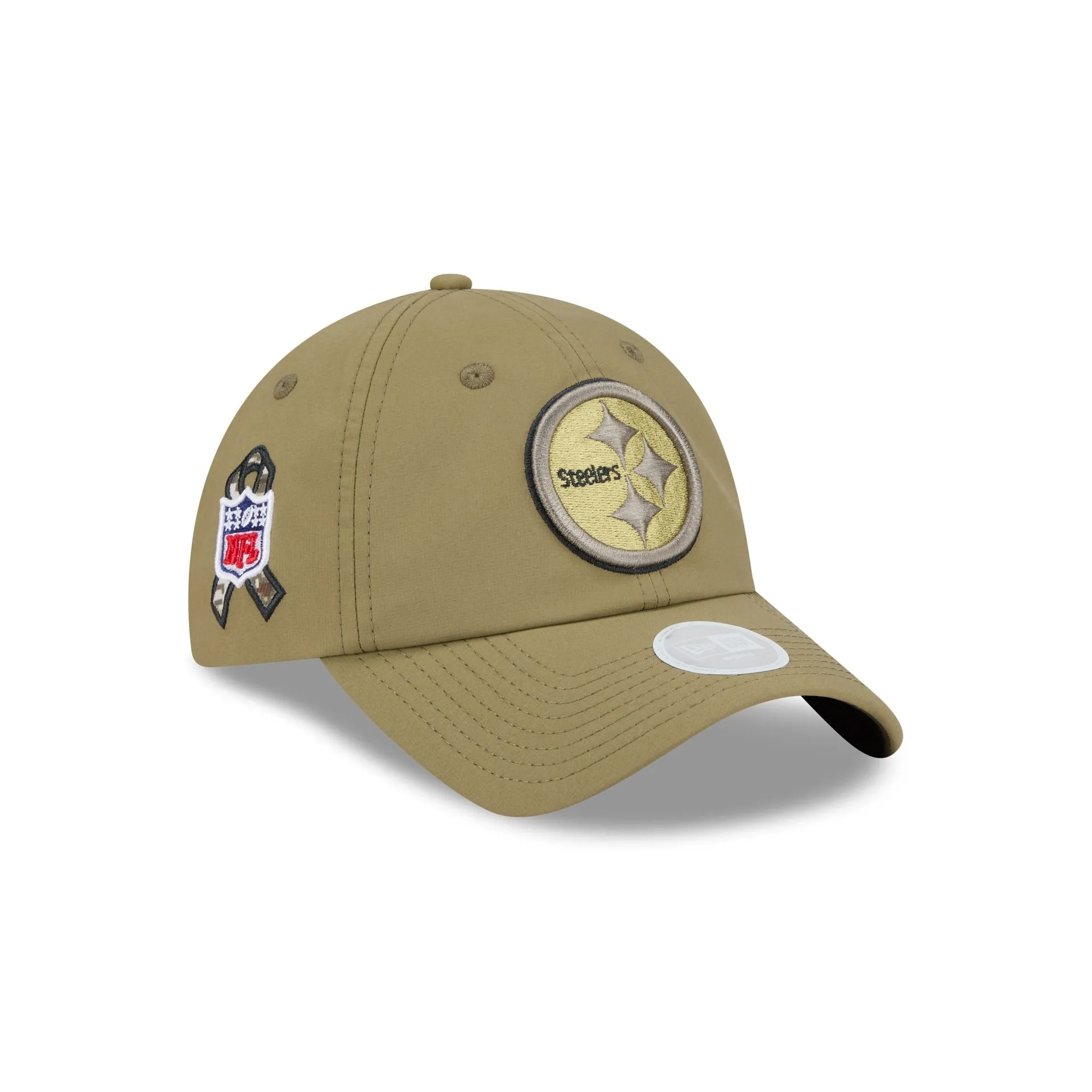 Pittsburgh Steelers 2025 Salute to Service Women's Open Back Ponytail Hat sold by New Era