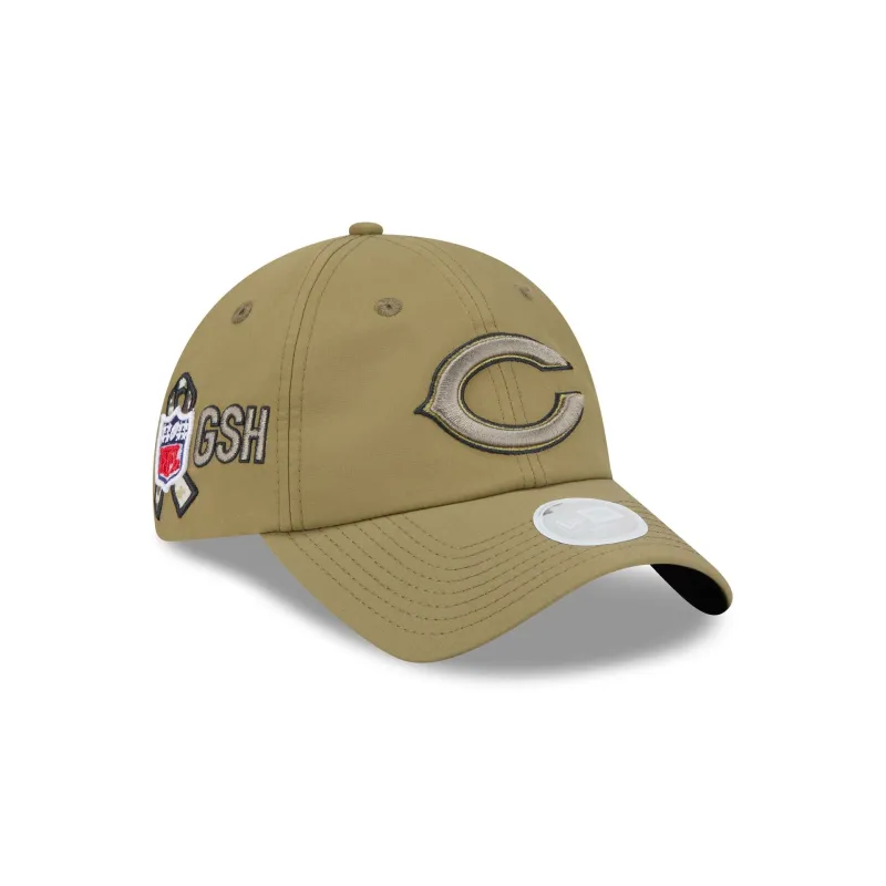 Chicago Bears 2025 Salute to Service Women's Open Back Ponytail Hat sold by New Era