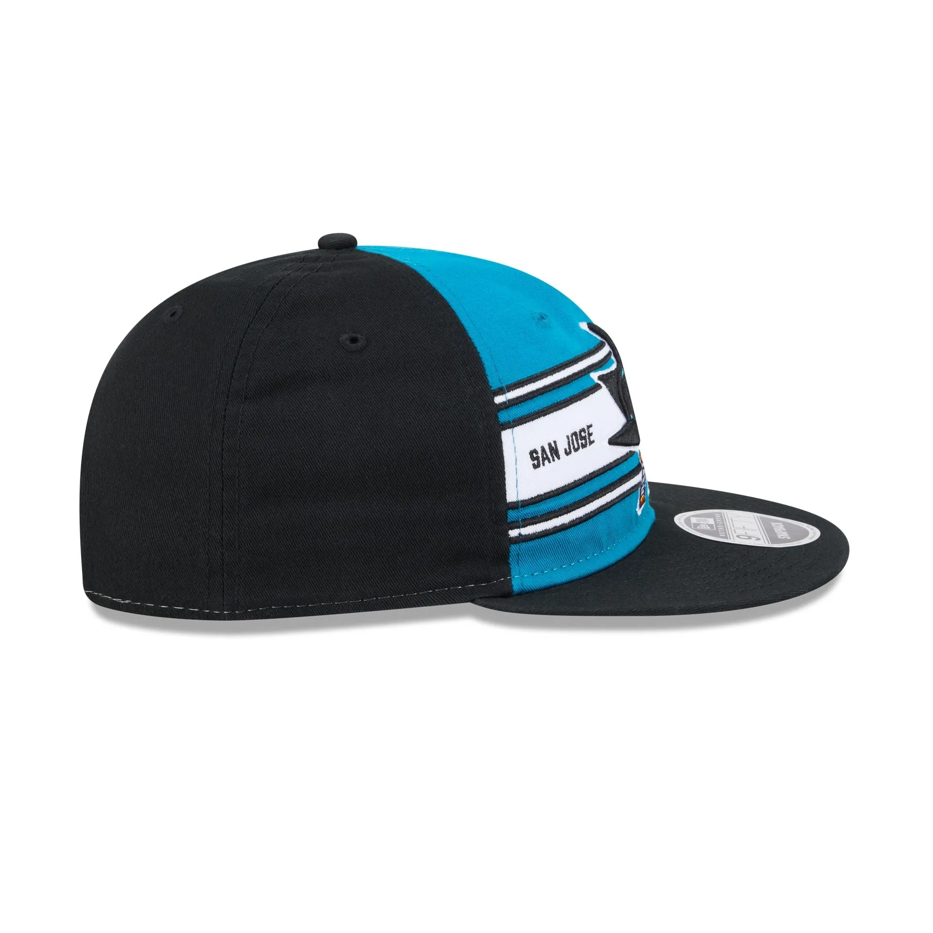 San Jose Sharks Team Stripes Retro Crown 9FIFTY Snapback Hat sold by New Era product image thumbnail 5