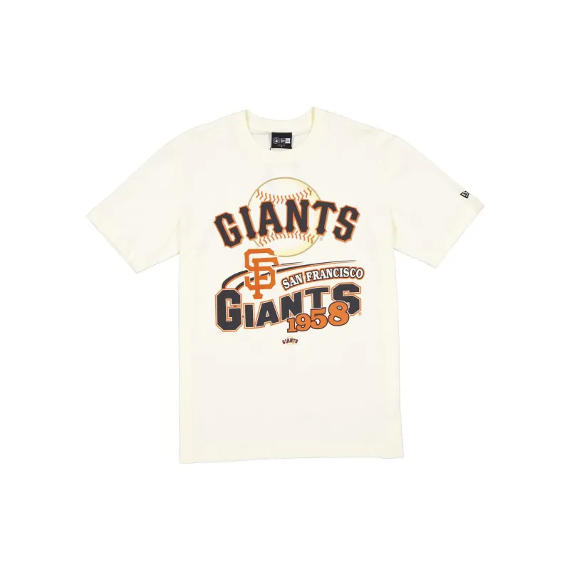 San Francisco Giants Retro Chrome White T-Shirt sold by New Era