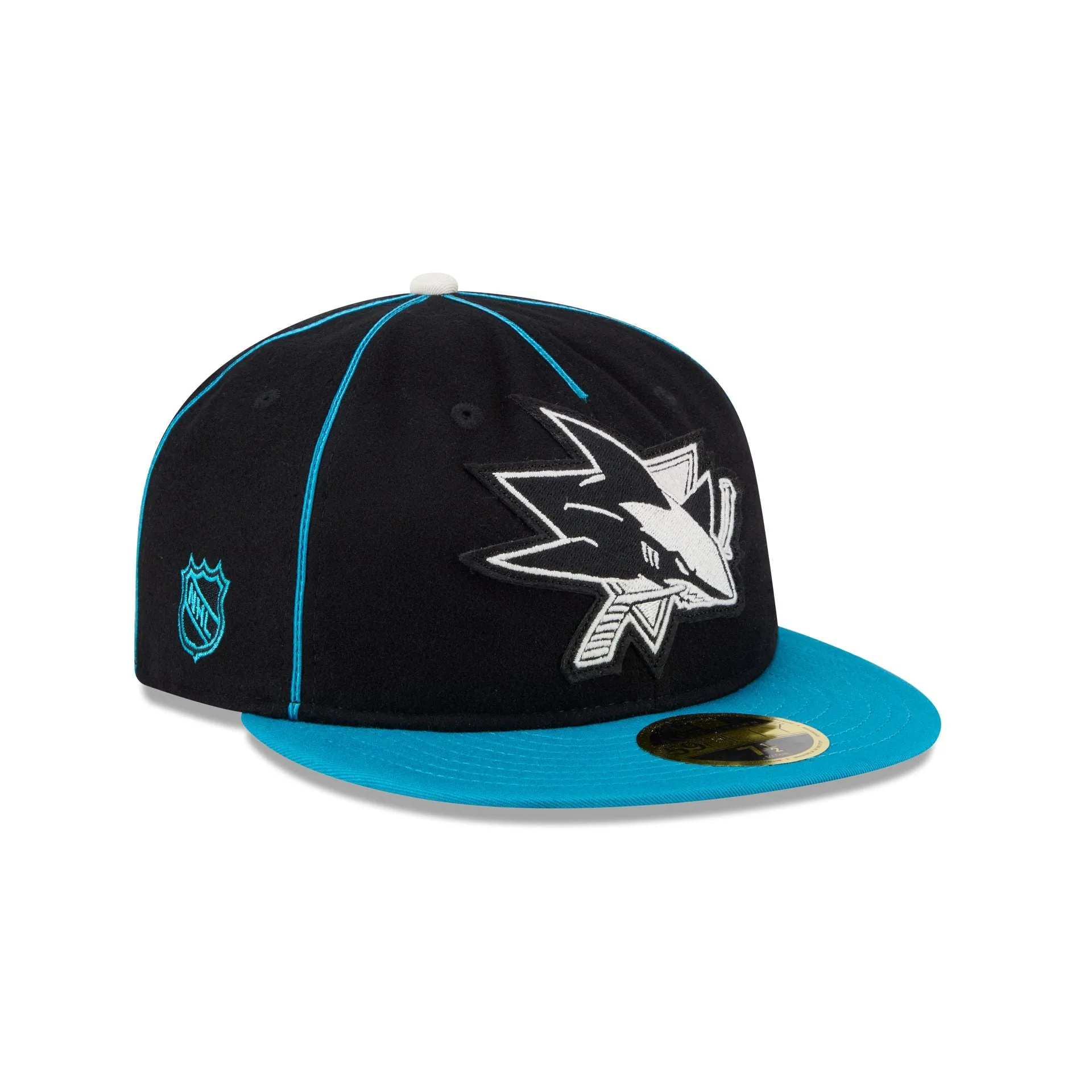 San Jose Sharks Felt Logo Retro Crown 59FIFTY Fitted Hat sold by New Era
