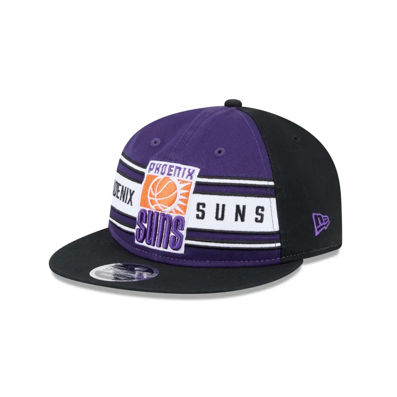Phoenix Suns Team Stripes Retro Crown 9FIFTY Snapback Hat sold by New Era