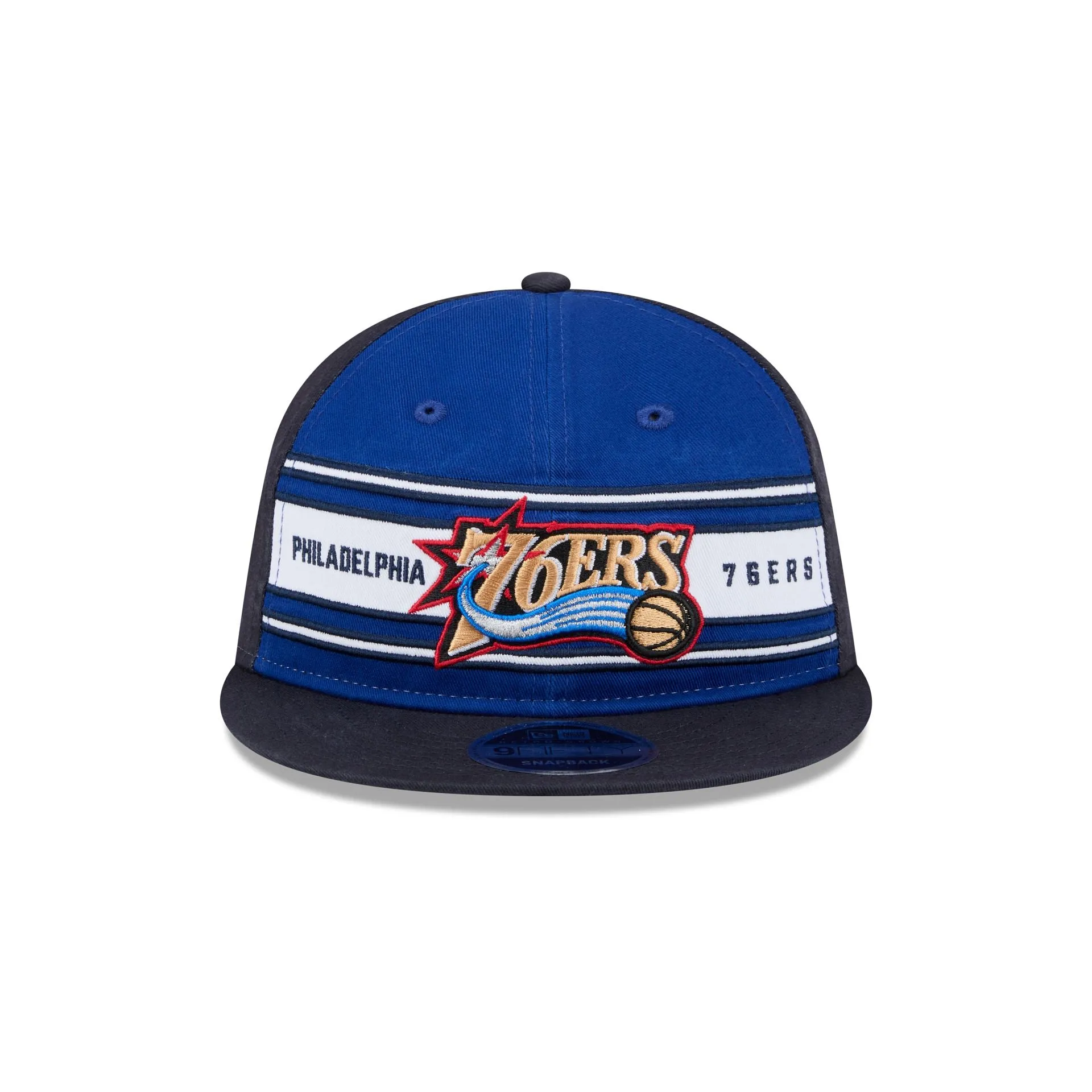 Philadelphia 76ers Team Stripes Retro Crown 9FIFTY Snapback Hat sold by New Era product image thumbnail 2