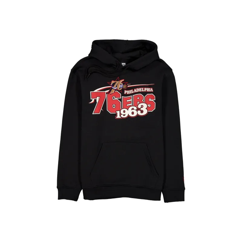 Philadelphia 76ers Retro Black Hoodie sold by New Era