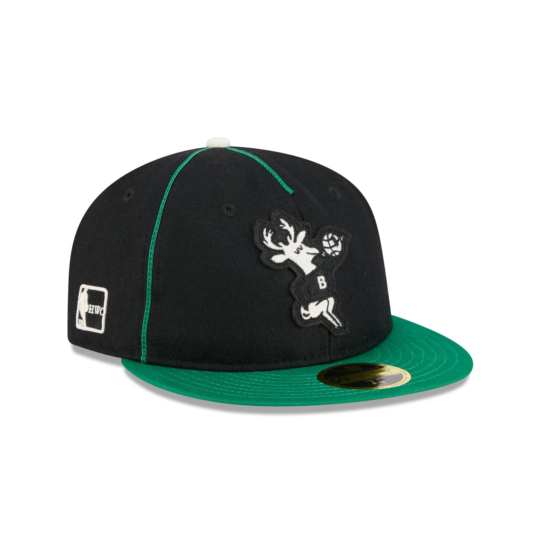 Milwaukee Bucks Felt Logo Retro Crown 59FIFTY Fitted Hat sold by New Era