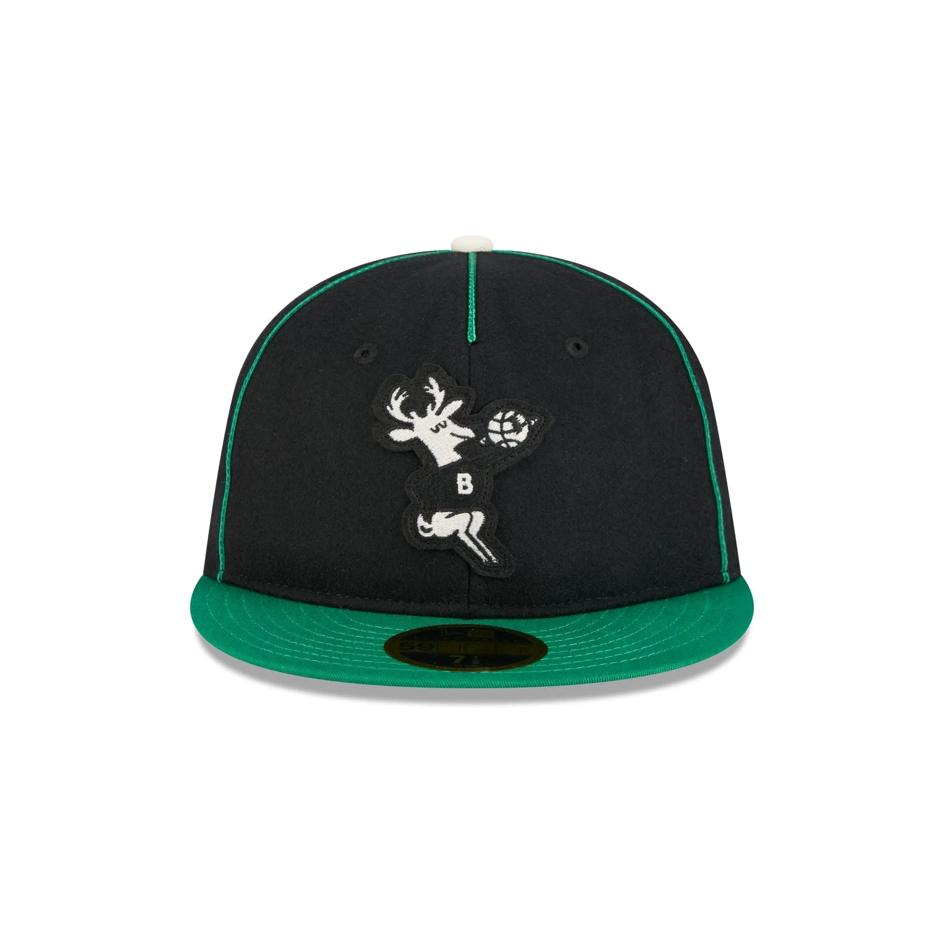 Milwaukee Bucks Felt Logo Retro Crown 59FIFTY Fitted Hat sold by New Era product image thumbnail 2