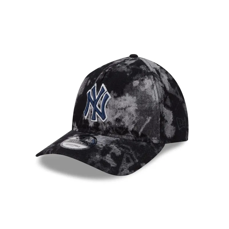 New York Yankees Bleached Denim 9TWENTY A-Frame Adjustable Hat sold by New Era