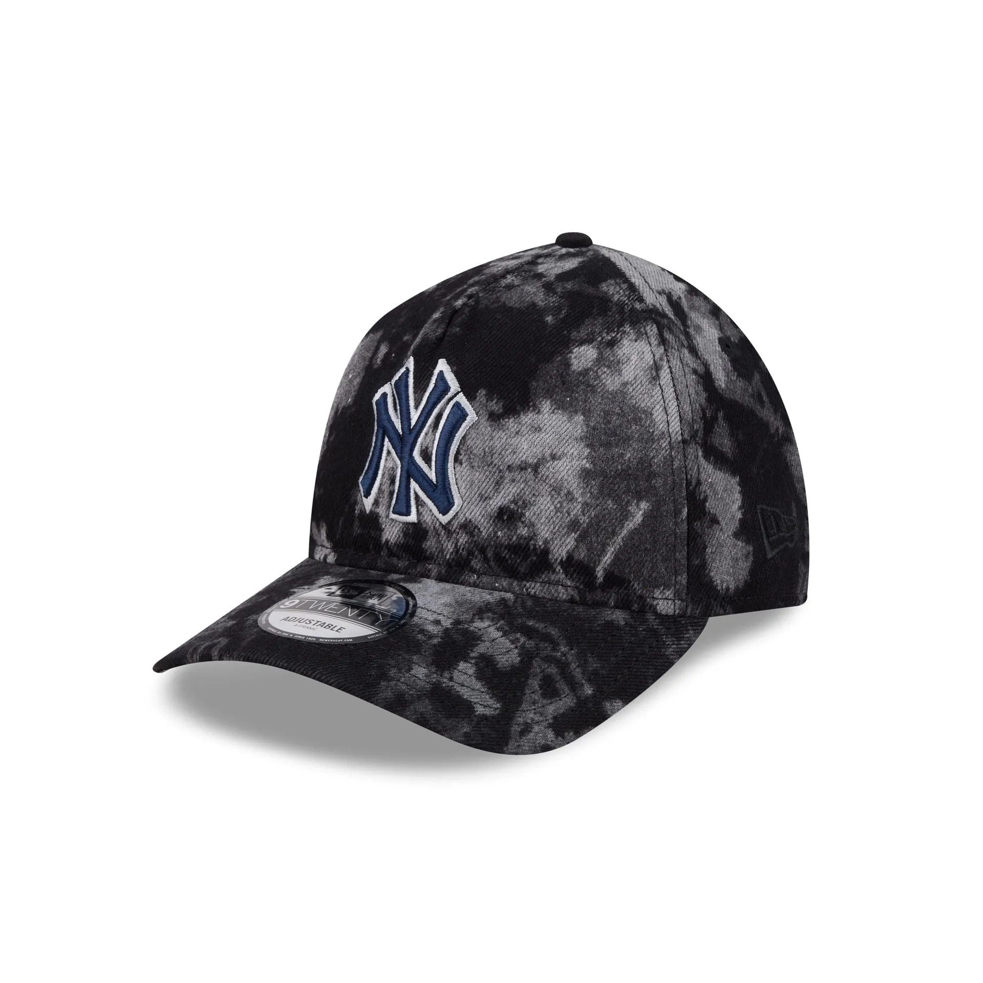 New York Yankees Bleached Denim 9TWENTY A-Frame Adjustable Hat sold by New Era