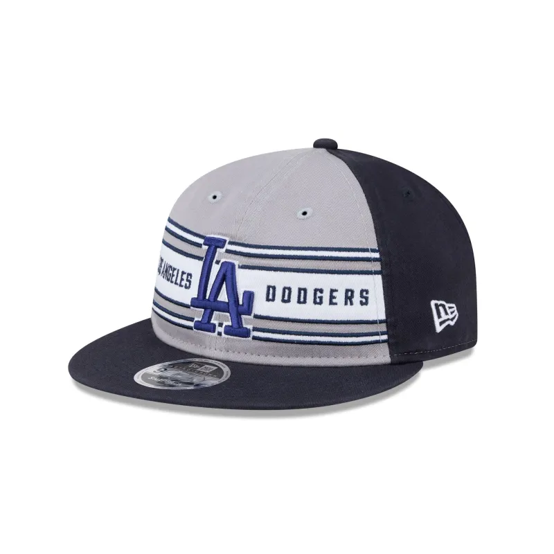 Los Angeles Dodgers Team Stripes Retro Crown 9FIFTY Snapback Hat sold by New Era