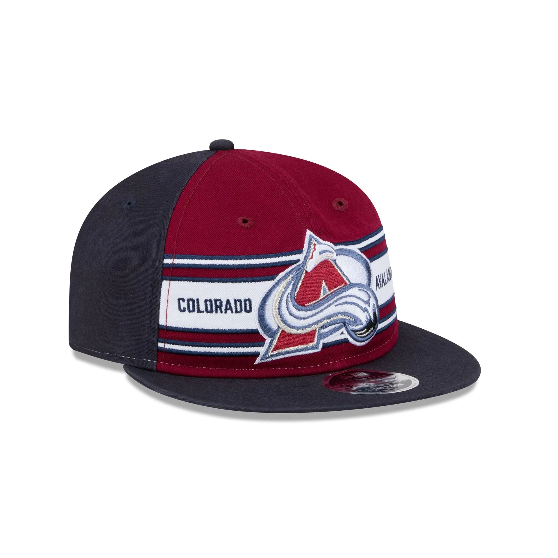 Colorado Avalanche Team Stripes Retro Crown 9FIFTY Snapback Hat sold by New Era product image thumbnail 3