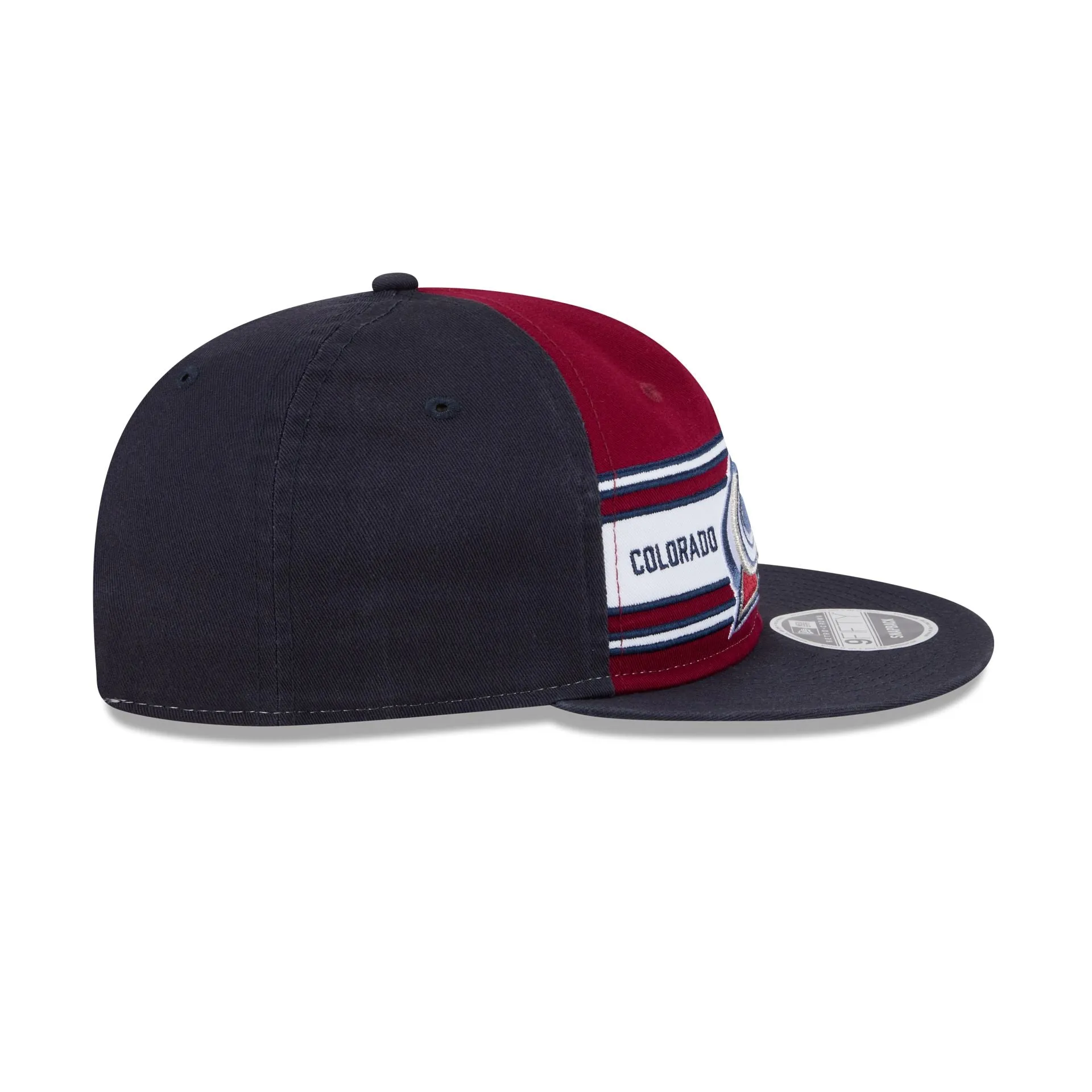 Colorado Avalanche Team Stripes Retro Crown 9FIFTY Snapback Hat sold by New Era product image thumbnail 5