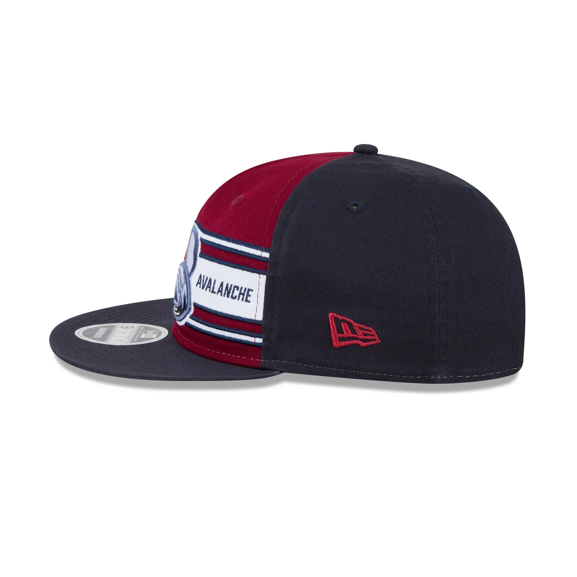 Colorado Avalanche Team Stripes Retro Crown 9FIFTY Snapback Hat sold by New Era product image thumbnail 4