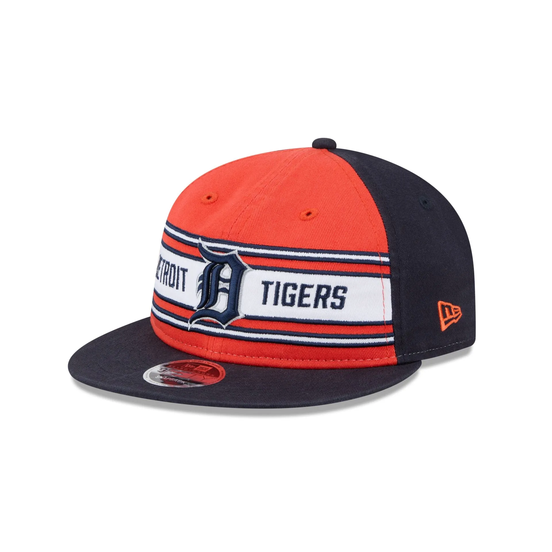 Detroit Tigers Team Stripes Retro Crown 9FIFTY Snapback Hat sold by New Era