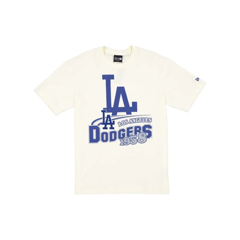 Los Angeles Dodgers Retro Chrome White T-Shirt sold by New Era